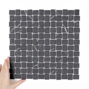 Obklad Cube Marble Nero Matná