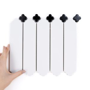 Obklad Cecile White Lesk Jetel Black