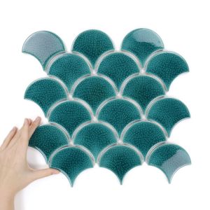 Obklad Flabellum Blue Lagoon Lesk