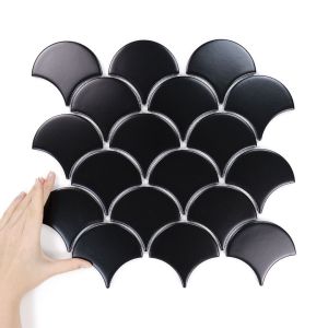 Obklad Flabellum Black Matná