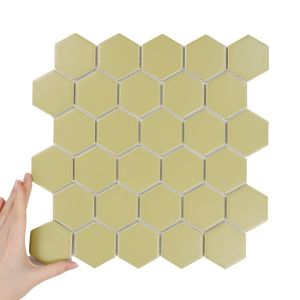 Obklad Heksagon Velká Golden Olive Matná