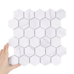Obklad Heksagon Velká Marble Matná
