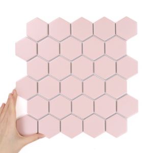 Obklad Heksagon Velká Pink Matná