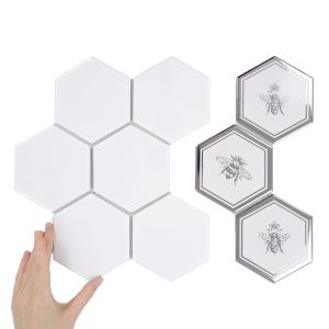Obklad 1/3 Heksagon XL Silver Bee