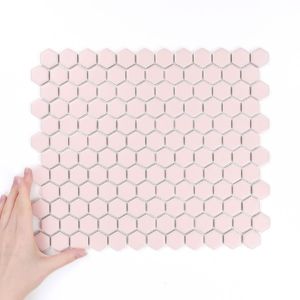Obklad Heksagon Malá Pink Matná