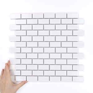 Obklad Mini Cihlička Bílá Lesk
