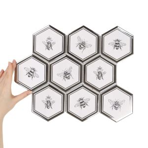 Obklad Heksagon XL Queen Bee Silver