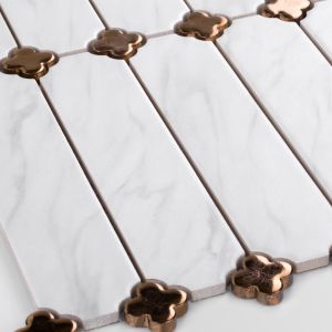 Obklad Cecile Marble Matná Jetel Vintage Gold
