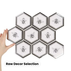 Obklad Heksagon XL Queen Bee Silver