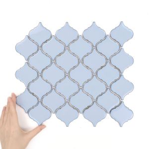 Obklad Arabeska Střední Baby Blue Lesk