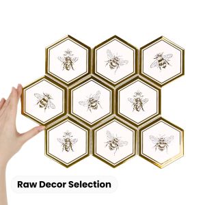 Obklad Heksagon XL Queen Bee Gold