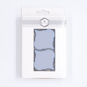 Vzorek: Arabeska Střední Baby Blue Lesk