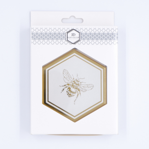 Vzorek: Heksagon XL Queen Bee Gold - Kolekce Bee
