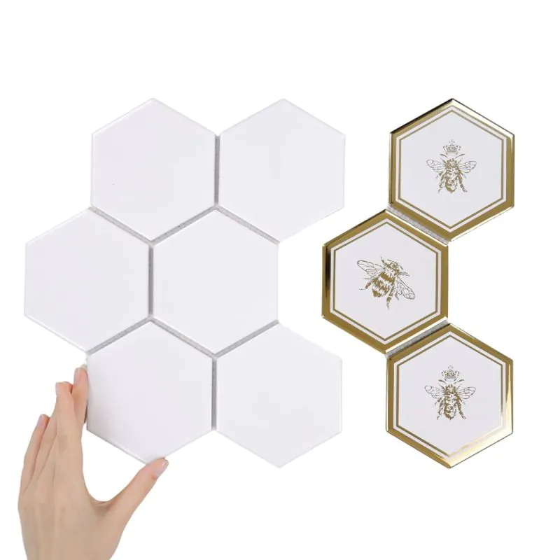 Obklad 1/3 Heksagon XL Gold Bee