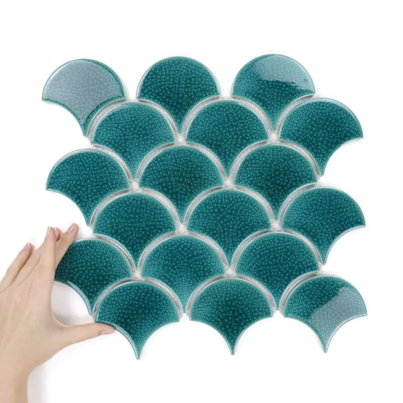 Obklad Flabellum Blue Lagoon Lesk