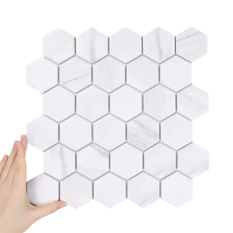 Obklad Heksagon Velká Marble Matná