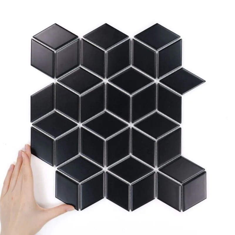 Obklad Diamond Černě Matná