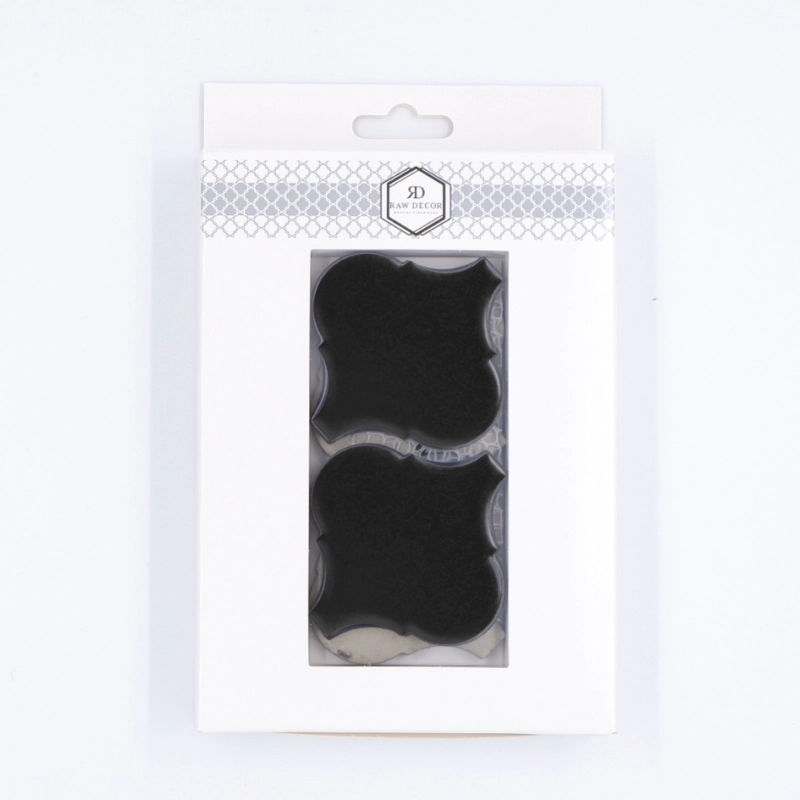 Vzorek: Arabeska Velká Černá Matná