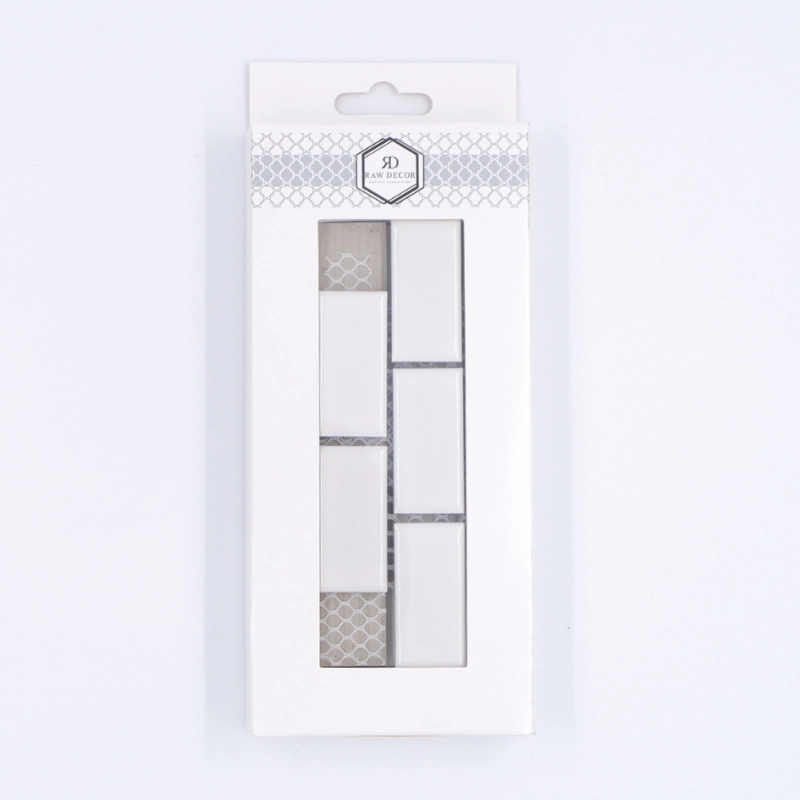 Vzorek: Mini Cihlička Bílá Lesk