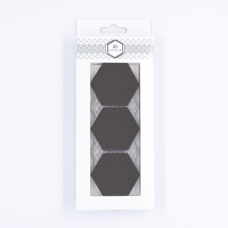 Vzorek: Heksagon Velká Antracit Protiskluzová