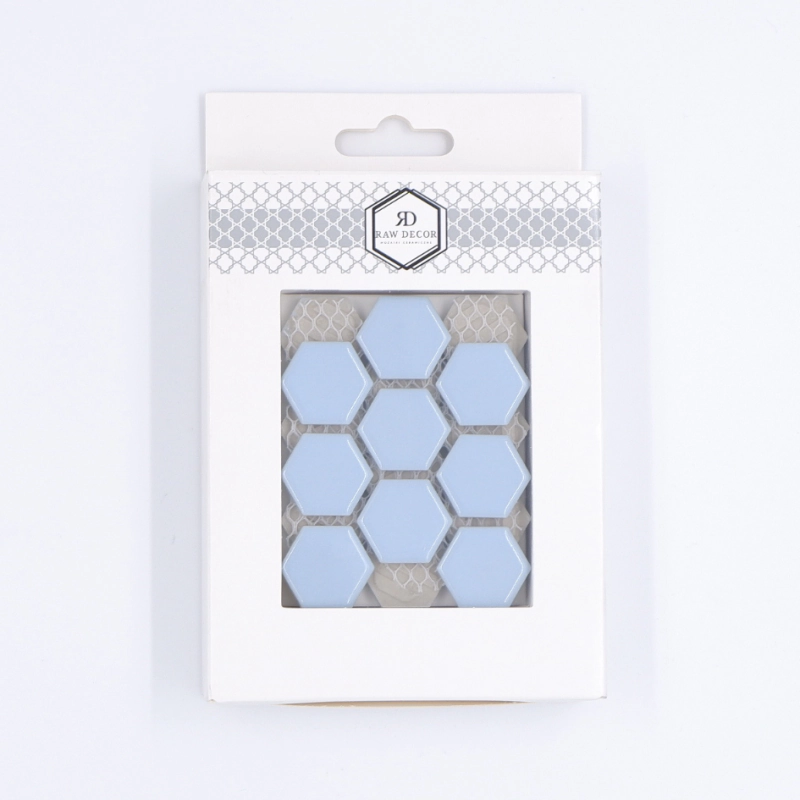 Vzorek: Heksagon Malá Modrá Lesk