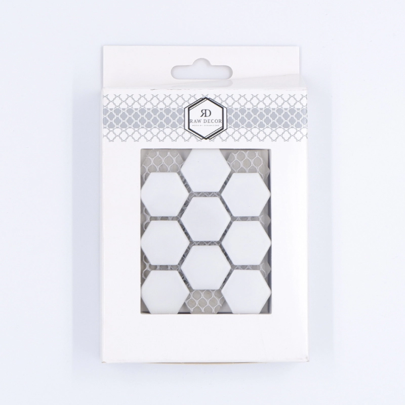 Vzorek: Heksagon Malá Bílá Matná