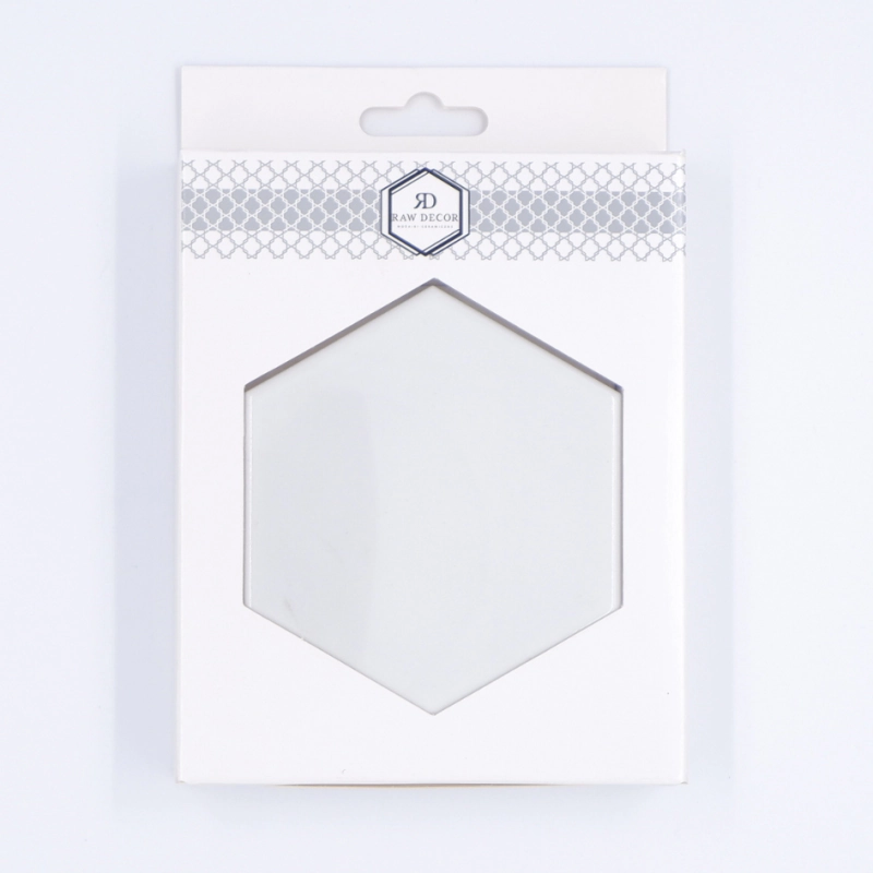 Vzorek: Heksagon XL Bílá Lesk